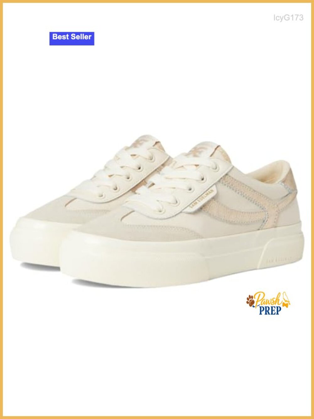 Platform Street Sneakers with Lightweight Cushioning, Lace-Up Closure